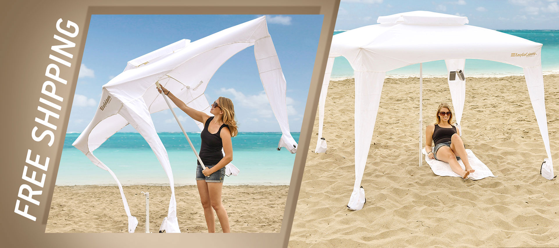 EasyGO Products 5 Easygoshade Portable Sun Shade Umbrella/Tripod Base Beach ... 